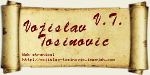Vojislav Tošinović vizit kartica